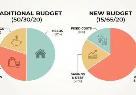 Budget comparison financial pie