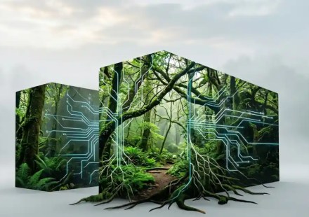 Exploring Green Tech Initiatives in the Cloud Space How Digital Infrastructure Is Learning to Breathe Easier.creae a image for blog post